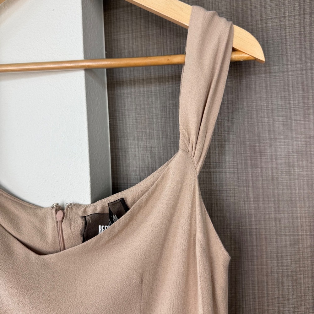 Reformation Champagne Off Shoulder Gardner Maxi Dress Gown Sweetheart Size 4‎ - Picture 6 of 14
